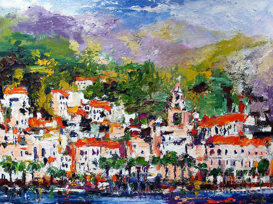 Amalfi Italy Painting by Ginette Callaway