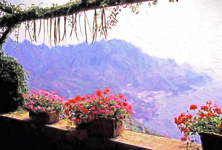 Amalfi View from Ravello Digital Art by Dennis Cox