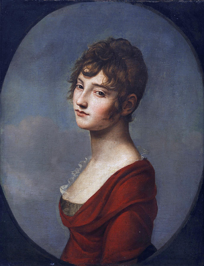 Amalie Wolff-Malcolmi Painting by Attributed to Johann Friedrich August Tischbein