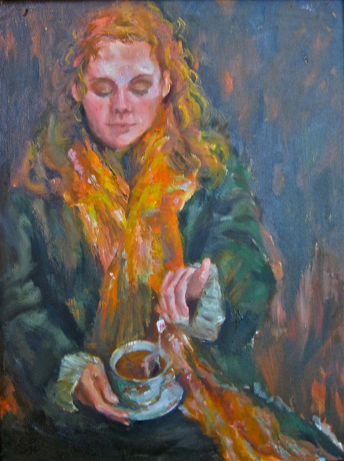 Edgar Degas Painting - Amanda and her Tea by Catherine Lawhon