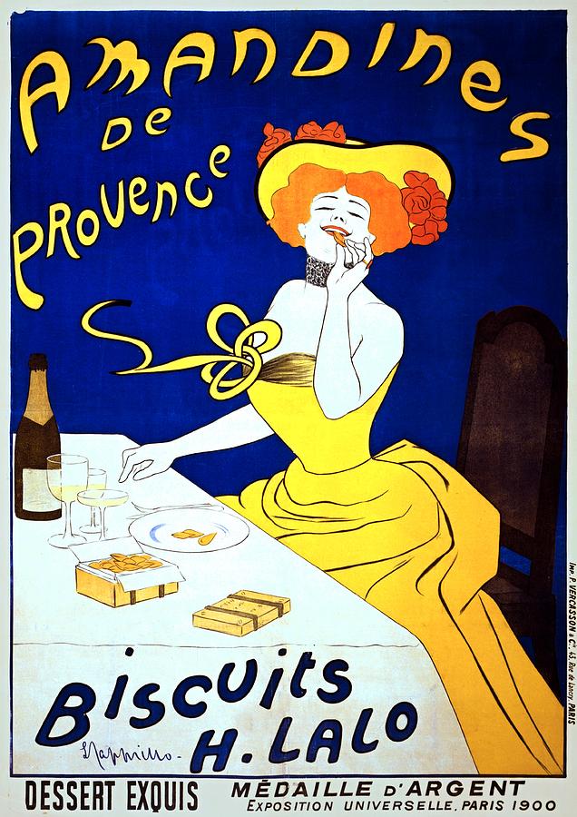 Amandines de Provence, poster by Leonetto Cappiello, 1900 Painting by Vincent Monozlay