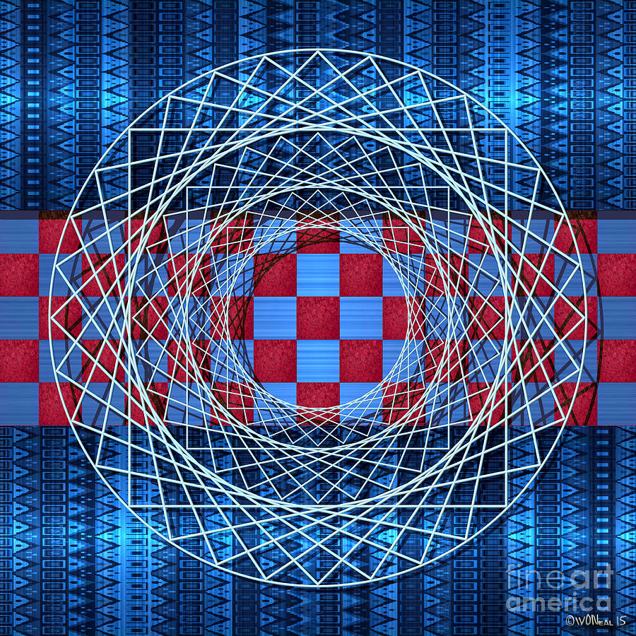 Checkers Digital Art - Amandla 1 by Walter Neal