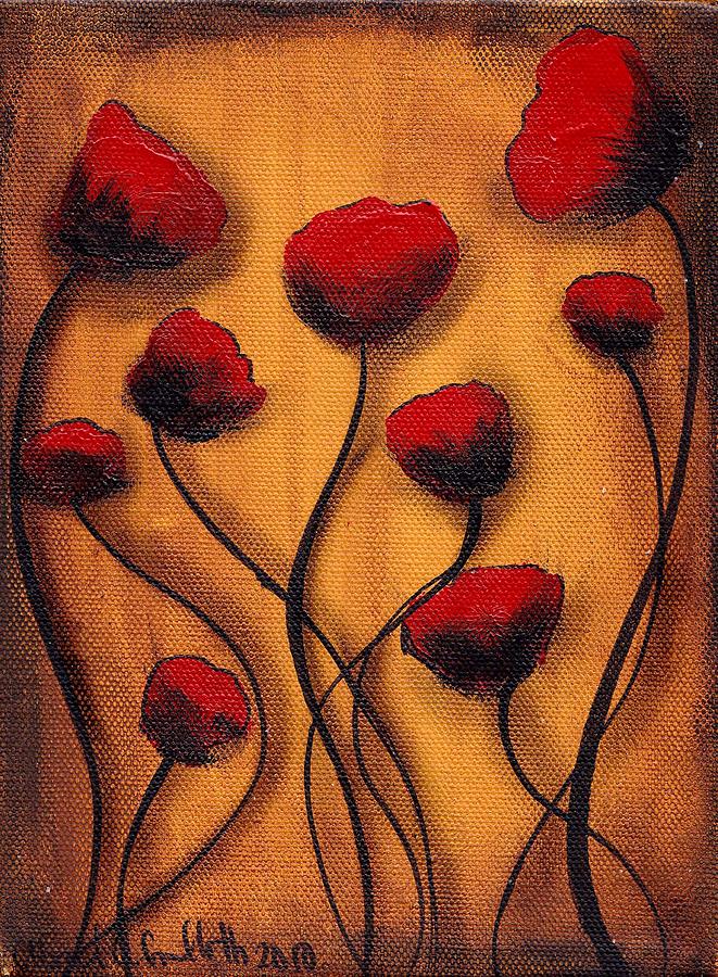 Amapolas Painting by Abril Andrade