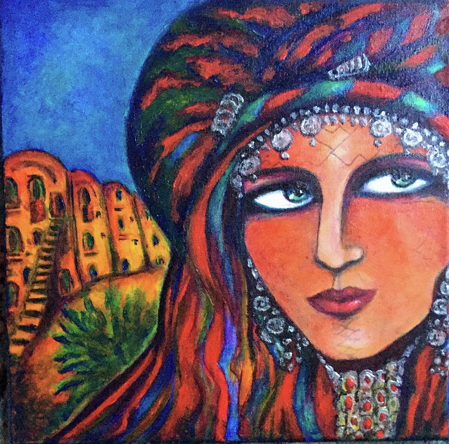 Amazigh Beauty 2 Painting by Rae Chichilnitsky