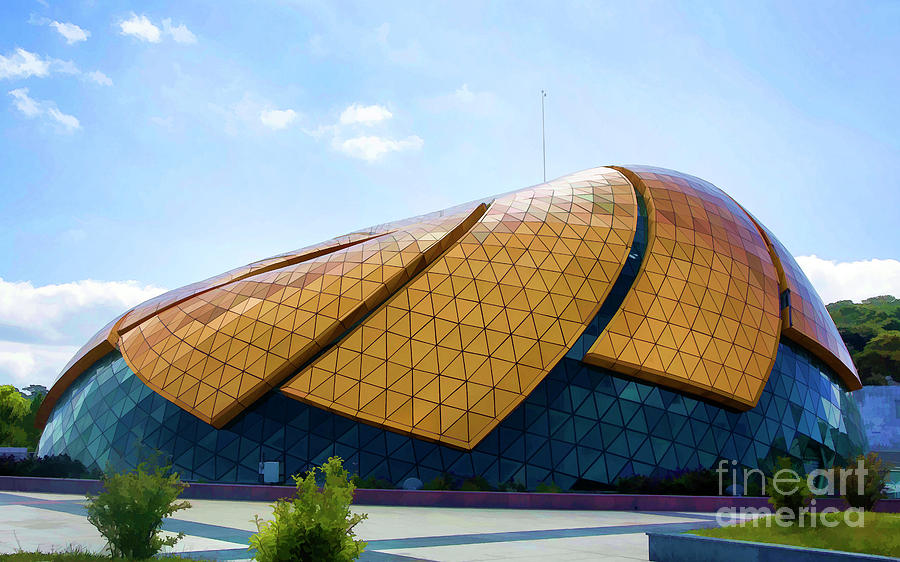 Amazing Architecture Sunflower Dome Da Lat Paint  Photograph by Chuck Kuhn