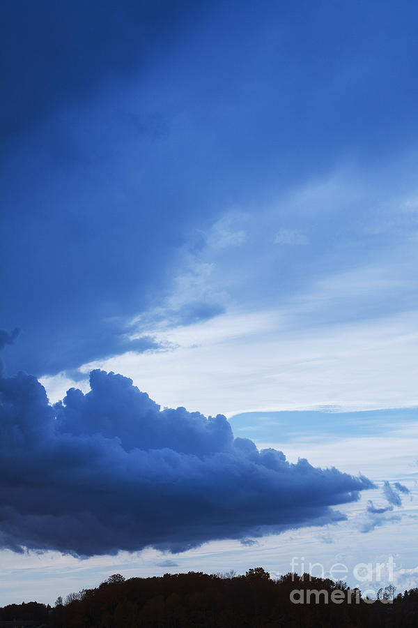 Amazing Blue Sky vertical Photograph by Steve Somerville