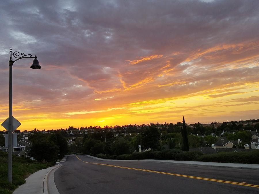 Colorful Sunset in Mission Viejo Photograph by J R Yates