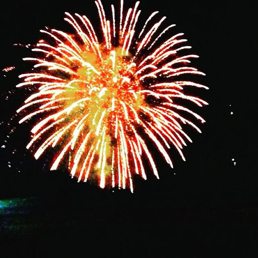 Holiday Photograph - Amazing Display Of Fireworks In Our by Mae Coy