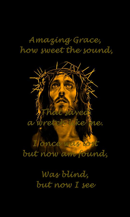 Amazing Grace a Christian hymn A Digital Art by Movie Poster Prints