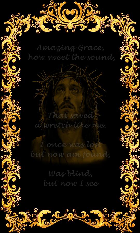 Amazing Grace a Christian hymn  Digital Art by Movie Poster Prints
