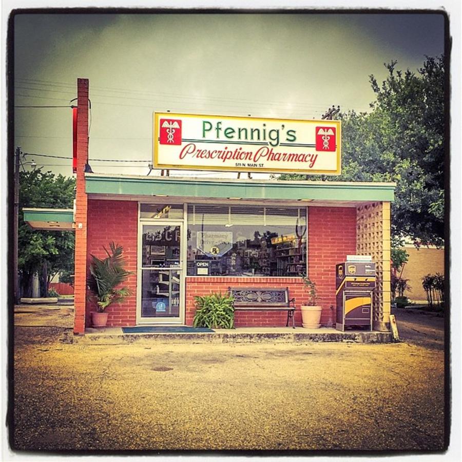 Sign Photograph - Amazing Little Pharmacy #texas #sign by Alexis Fleisig