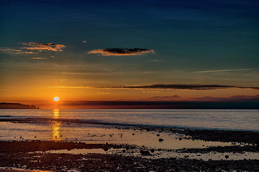 Amazing sunrise in Jordan River Beach 3. Photograph by Andrew Kim ...