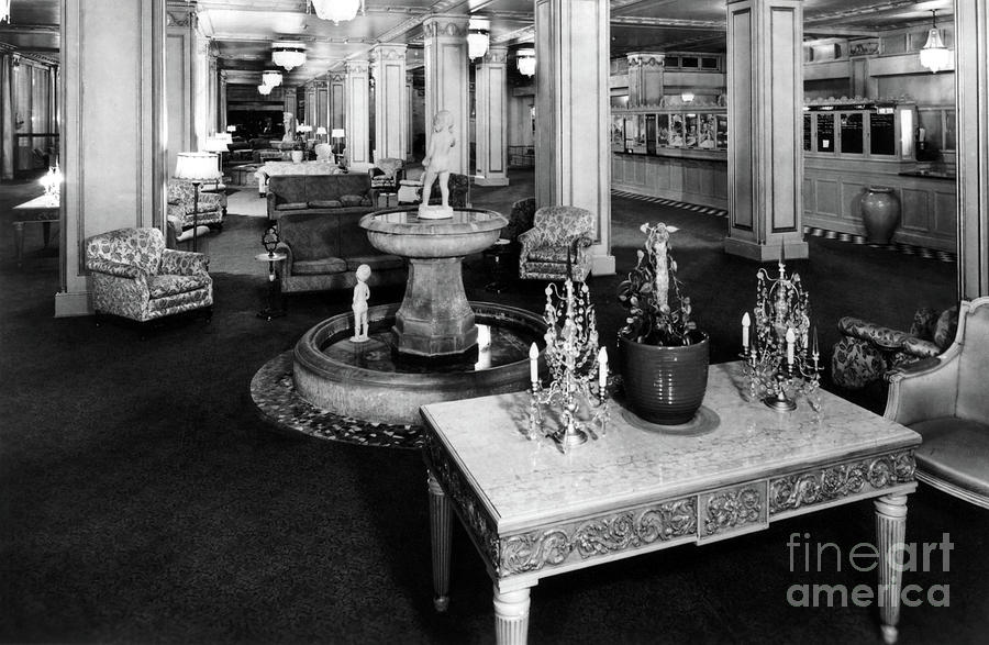 Ambassador Hotel Lobby - Los Angeles Photograph by Sad Hill - Bizarre Los Angeles Archive