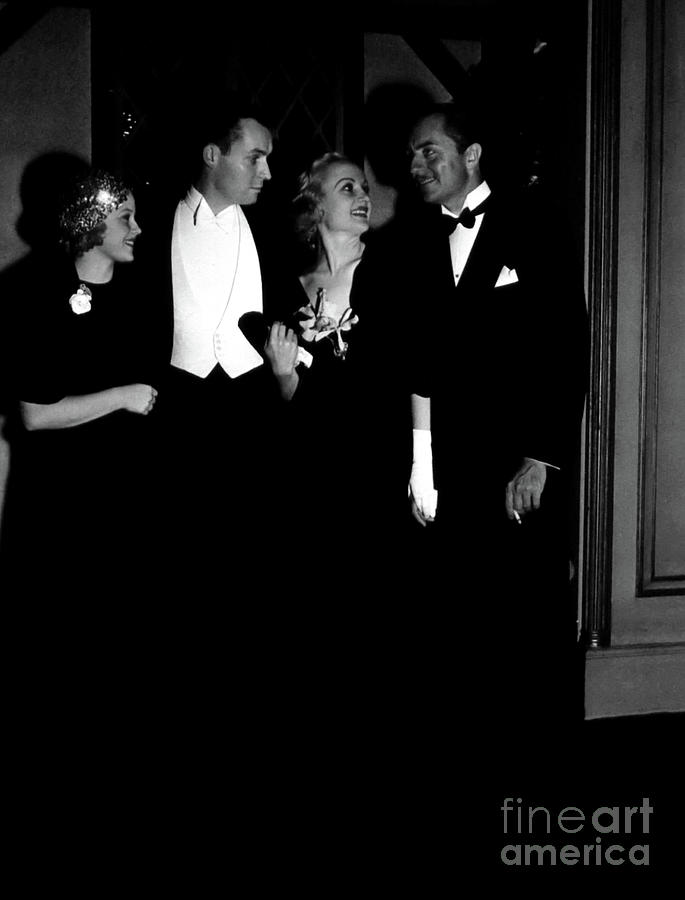 Ambassador Hotel Mary Carlisle Carole Lombard William Powell 1930s Photograph by Sad Hill - Bizarre Los Angeles Archive