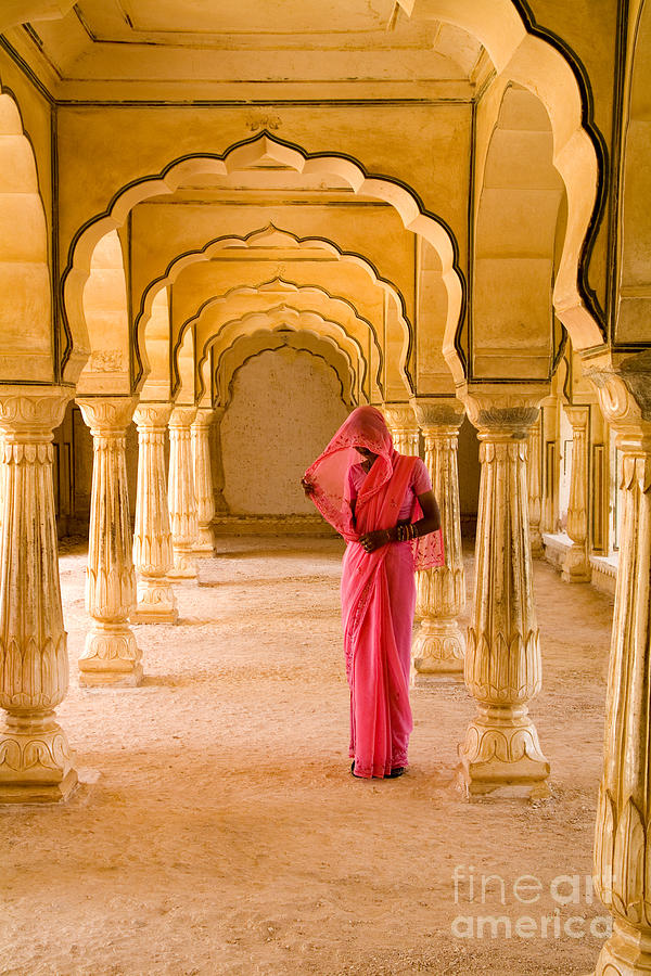 Amber Fort Temple Photograph by Bill Bachmann - Printscapes