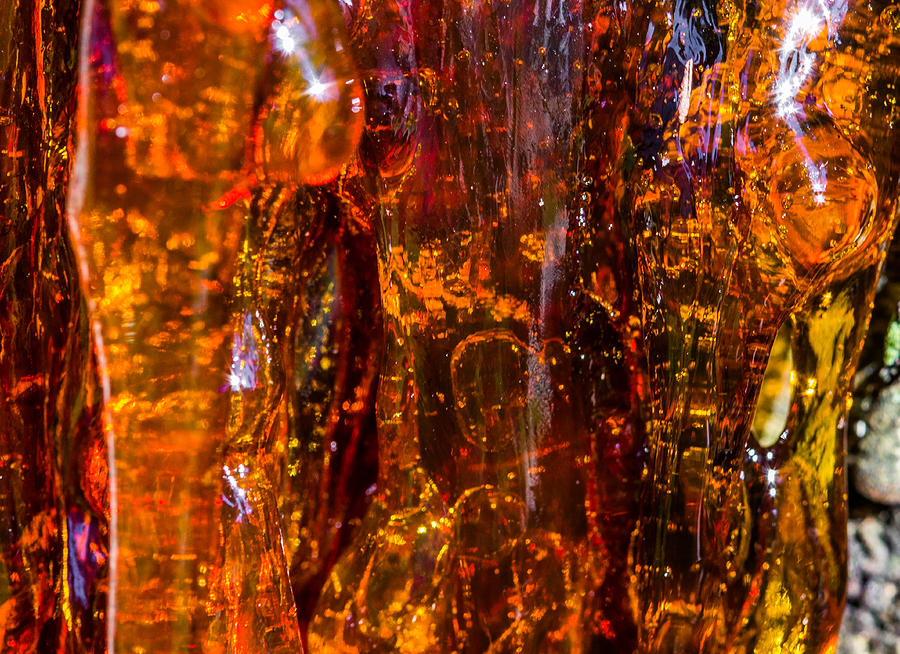Nature Photograph - Amber Resin by Brian Manfra