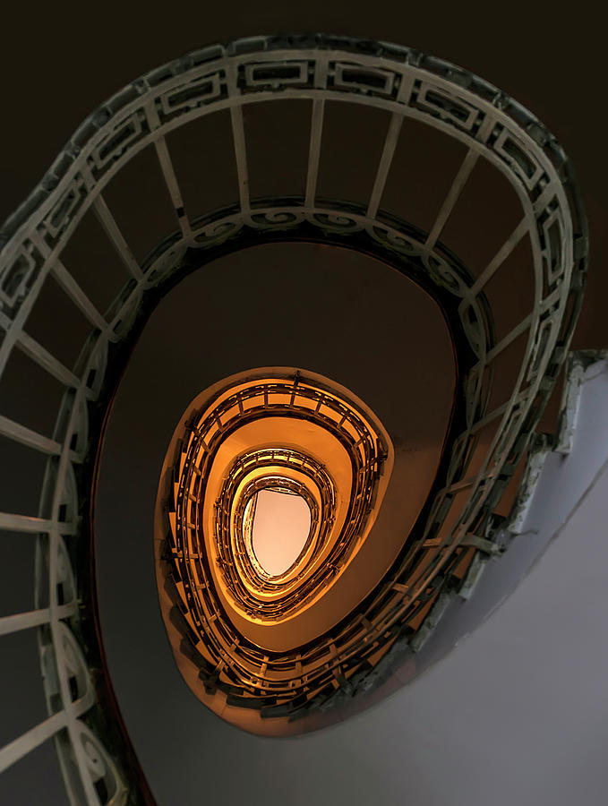 Amber staircase Photograph by Jaroslaw Blaminsky