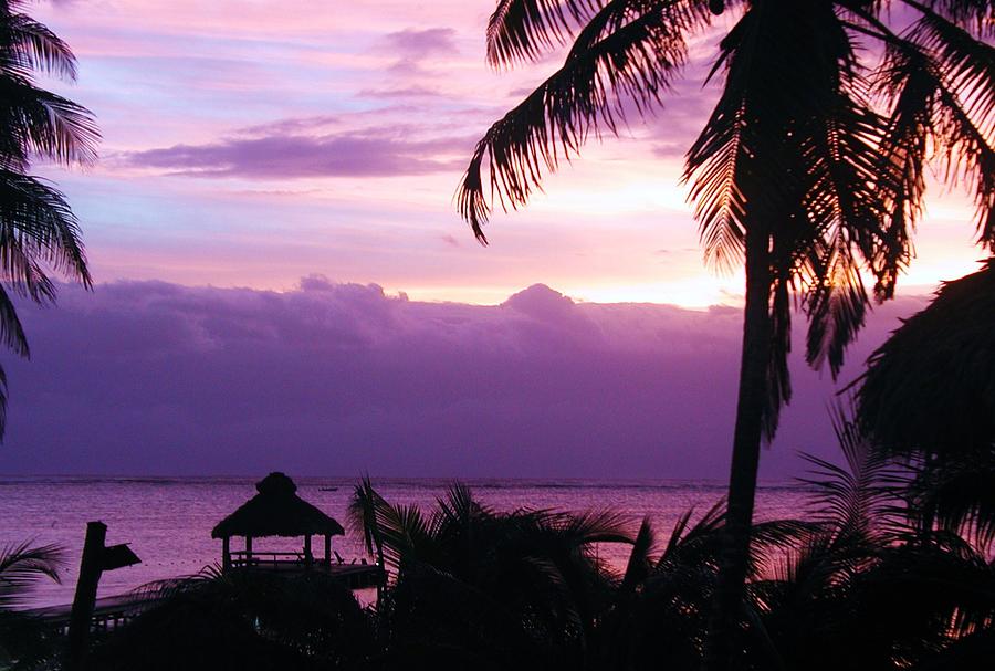 Ambergris Caye Sunset Photograph by Ian Michaud