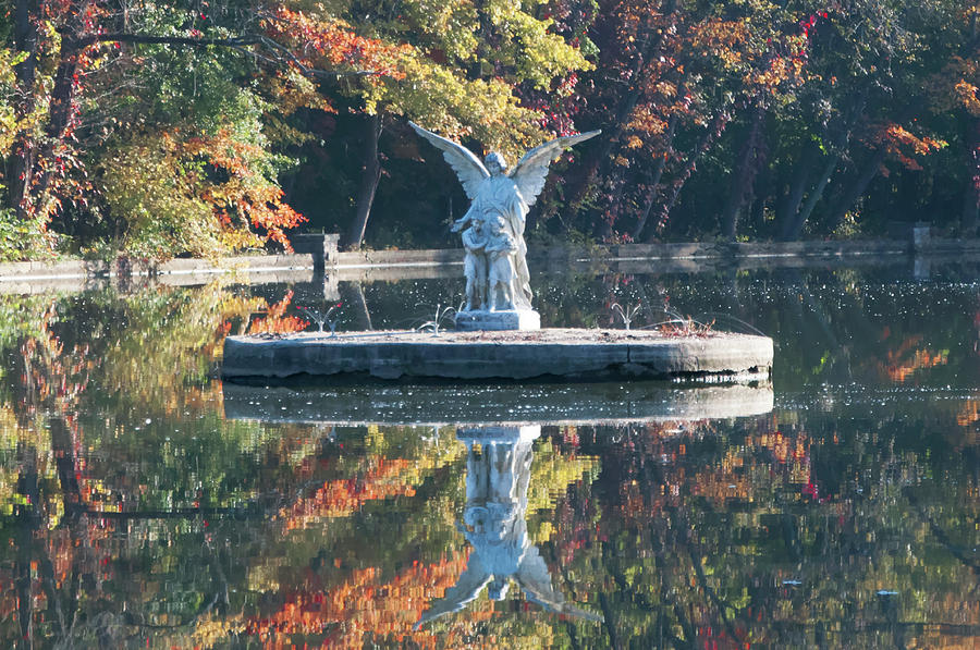 Ambler Angel Reflection Photograph by Bill Cannon