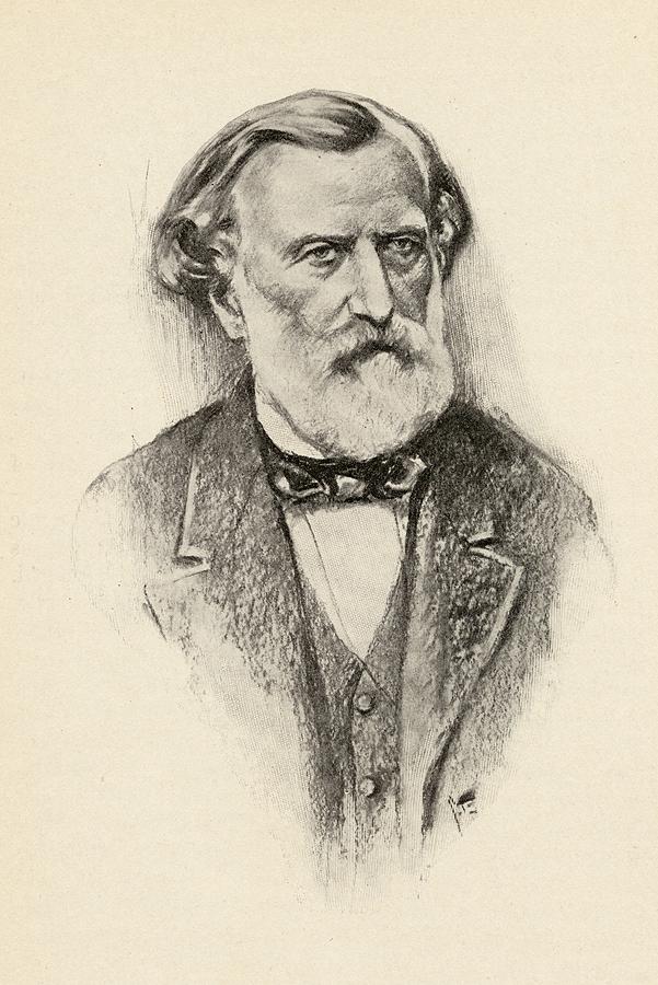 Black And White Drawing - Ambroise Thomas, 1811-1896. French by Vintage Design Pics