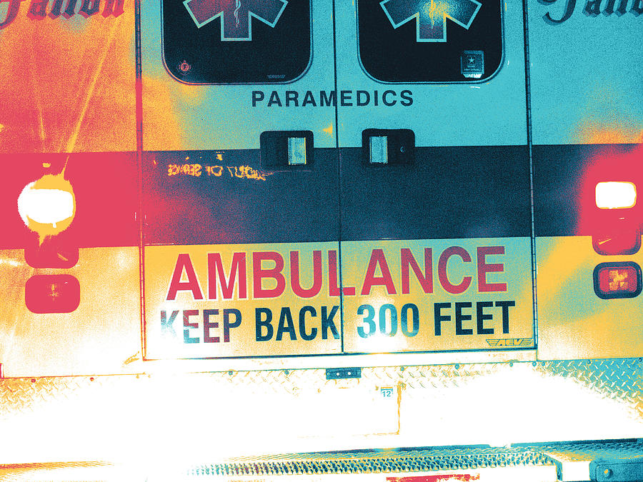 Ambulance Rear Mixed Media by Shay Culligan