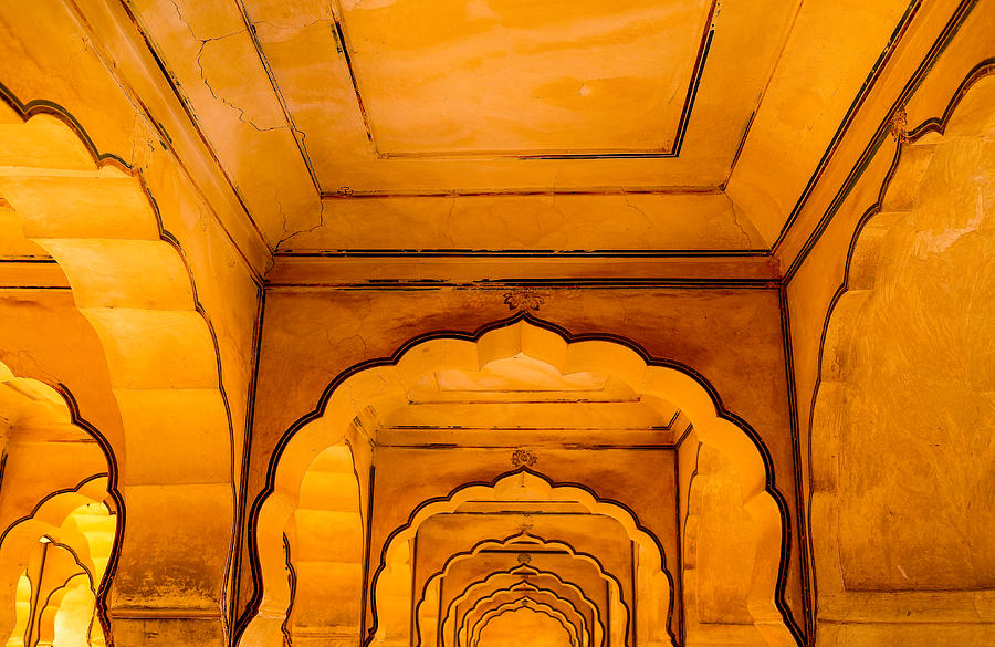 Amer Fort Ceiling Photograph by M G Whittingham