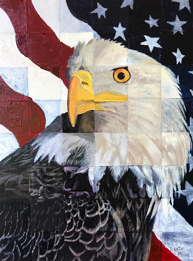 Eagle Painting - America by Dustin Miller