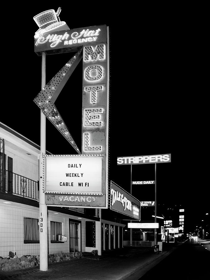 AMERICA STRIPPED NOIR Las Vegas NV Photograph by William Dey