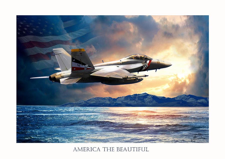 America the Beautiful Painting by Regina Femrite
