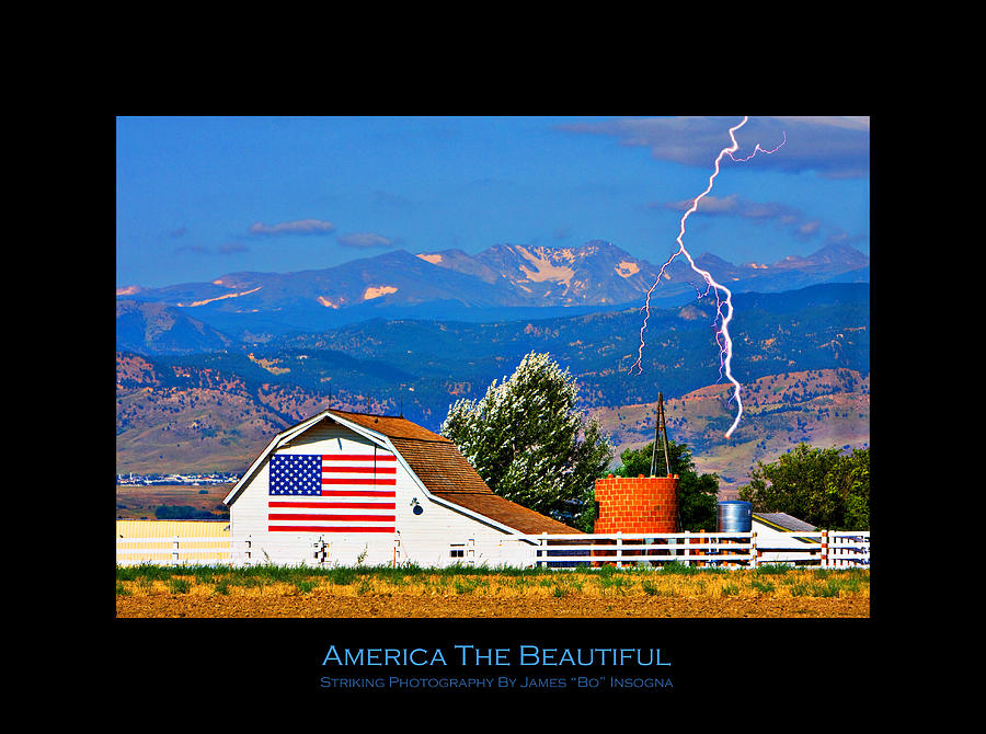America the Beautiful Poster Photograph by James BO Insogna