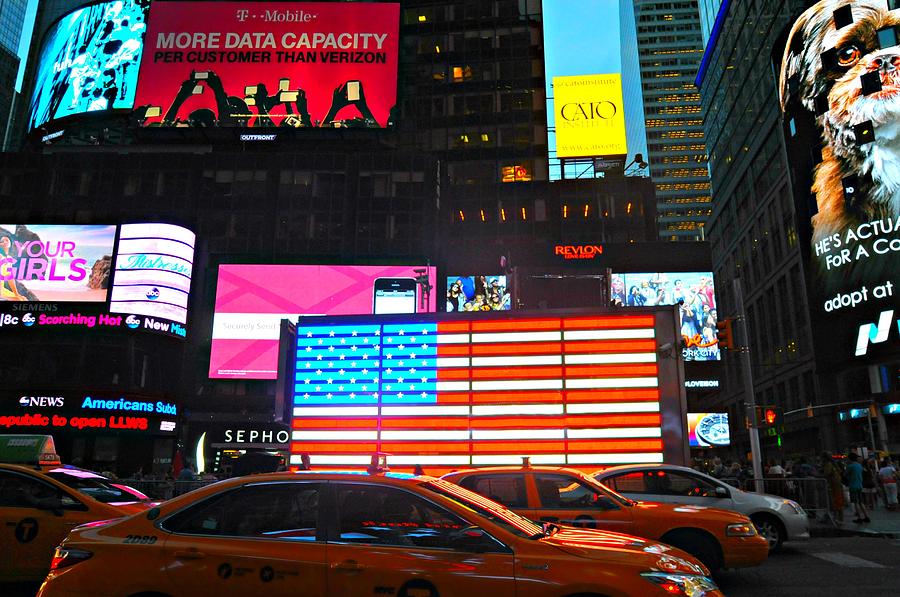 America Times Square Photograph by Diana Angstadt