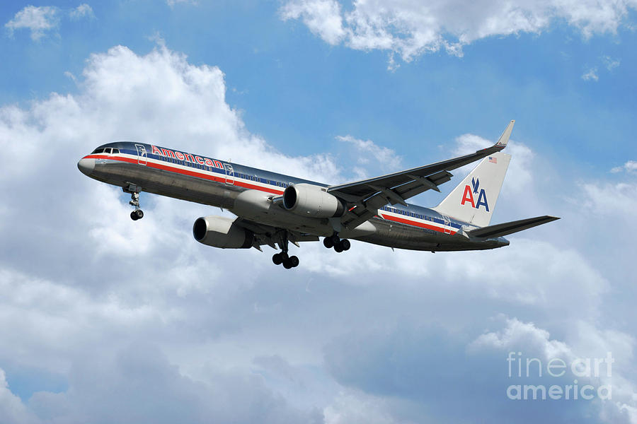 American Airlines Boeing 757 Digital Art by Airpower Art
