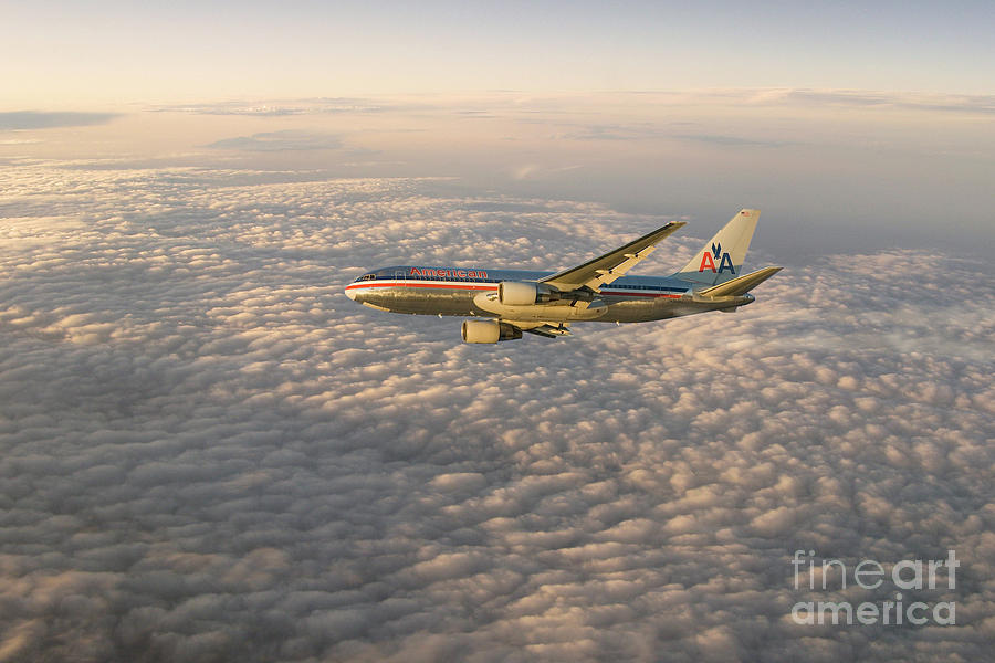 American Airlines Boeing 767-200 Digital Art by Airpower Art