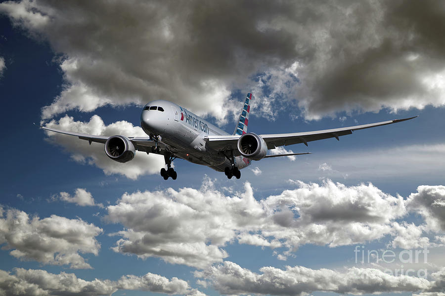 American Airlines Boeing 787-8 Digital Art by Airpower Art