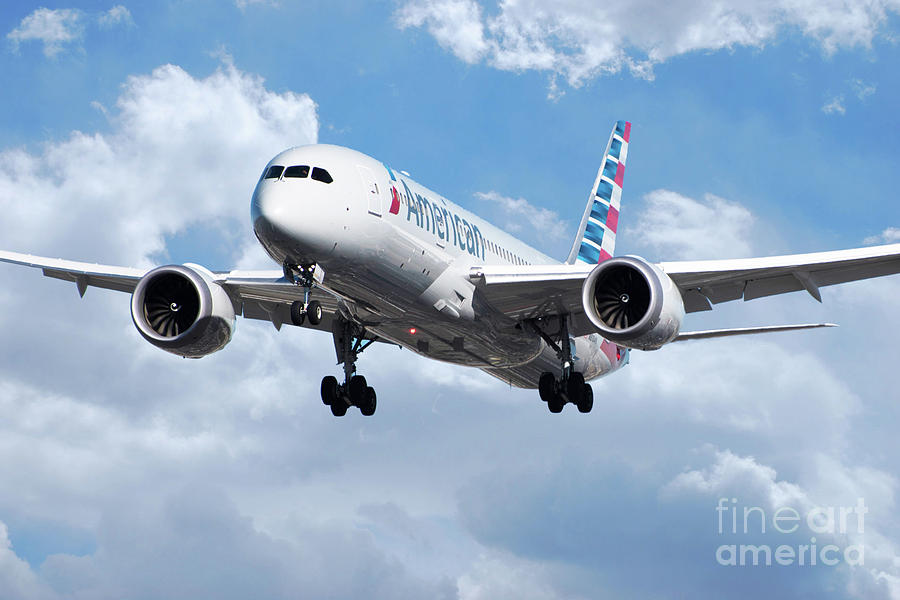 American Airlines Boeing 787 Dreamliner Digital Art by Airpower Art