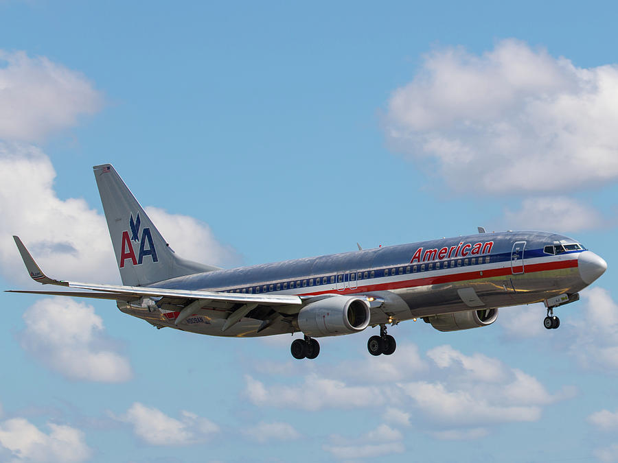 American Airlines Lands at MIA Photograph by Dart Humeston