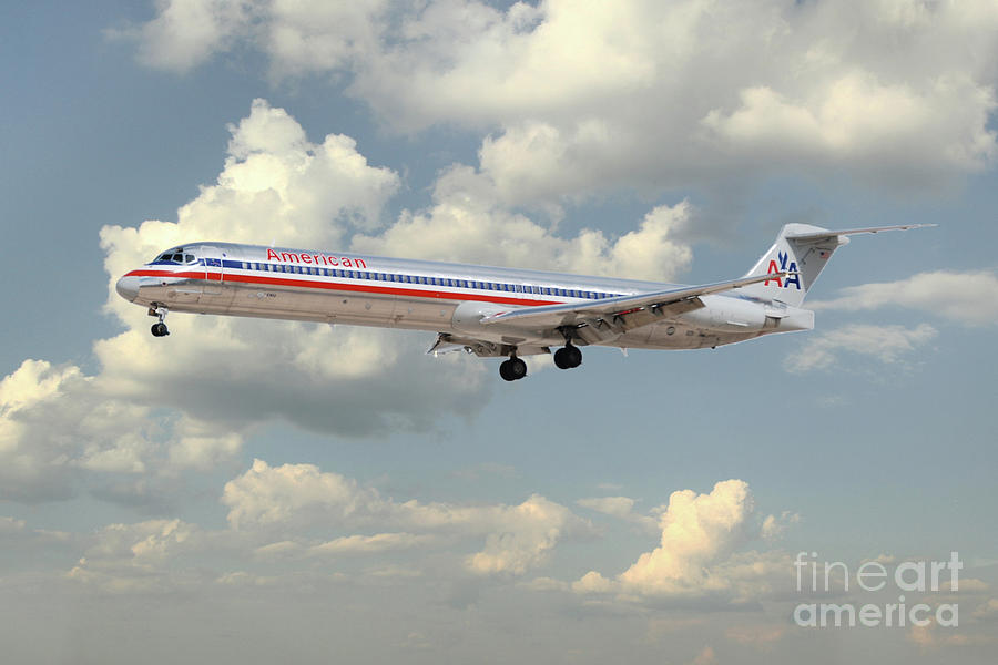 American Airlines MD-80 Digital Art by Airpower Art