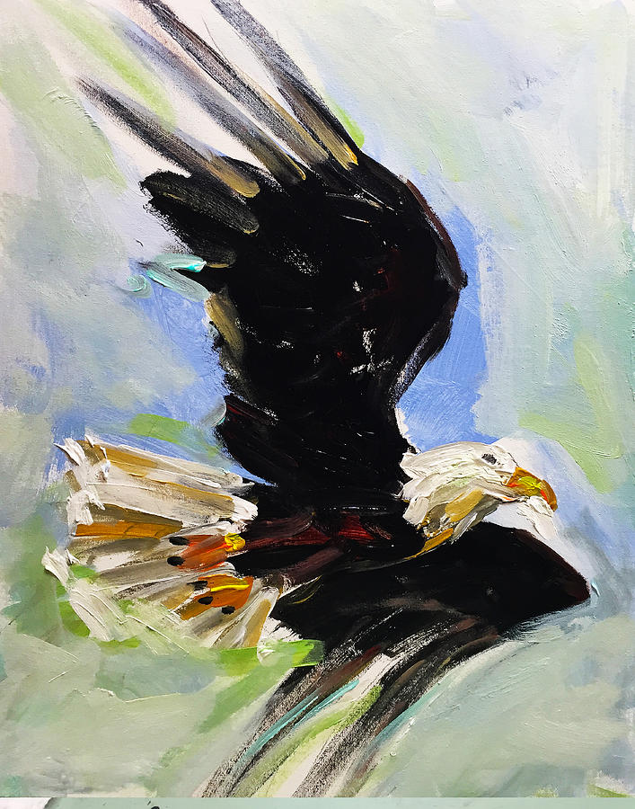 Eagle Painting - American Bald Eagle by Charles Wallis
