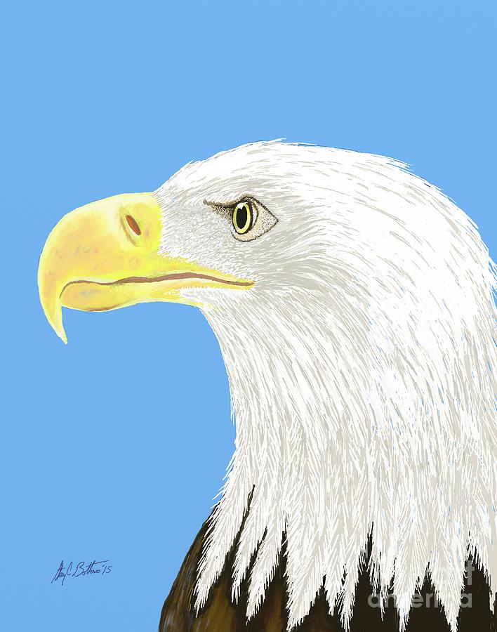 American Bald Eagle Digital Art by Stacy C Bottoms