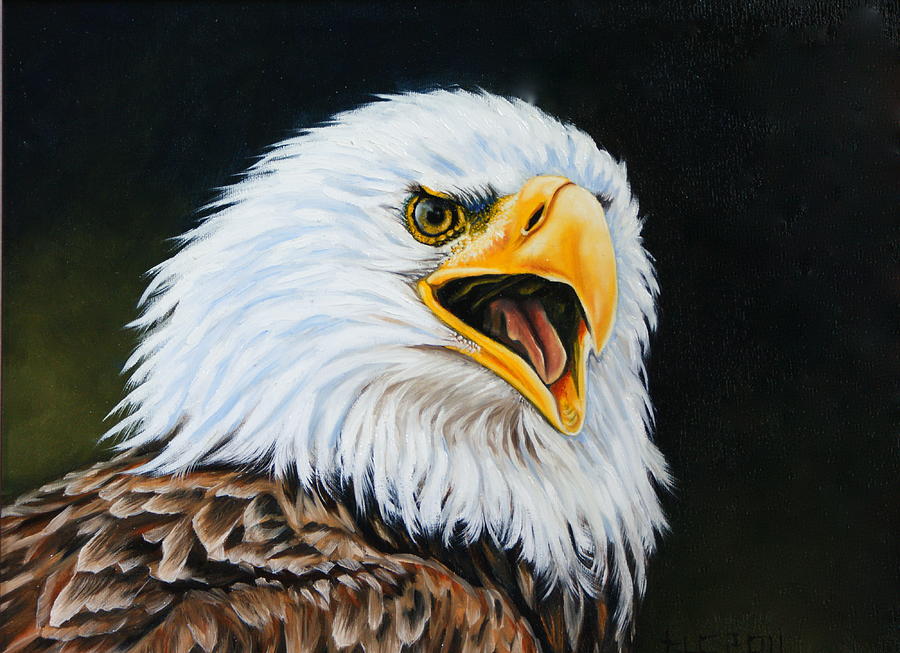 American Bald Eagle Painting by Theresa Cangelosi