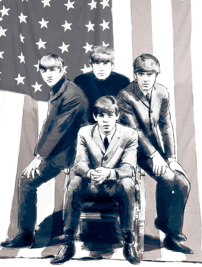 American Beatles Digital Art by Kurt Ramschissel