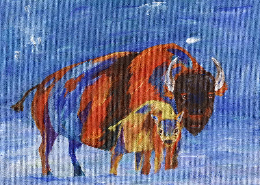 American Bison Painting by Jamie Frier