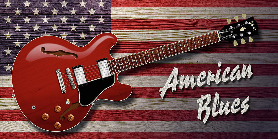 American Blues 335 Digital Art by WB Johnston