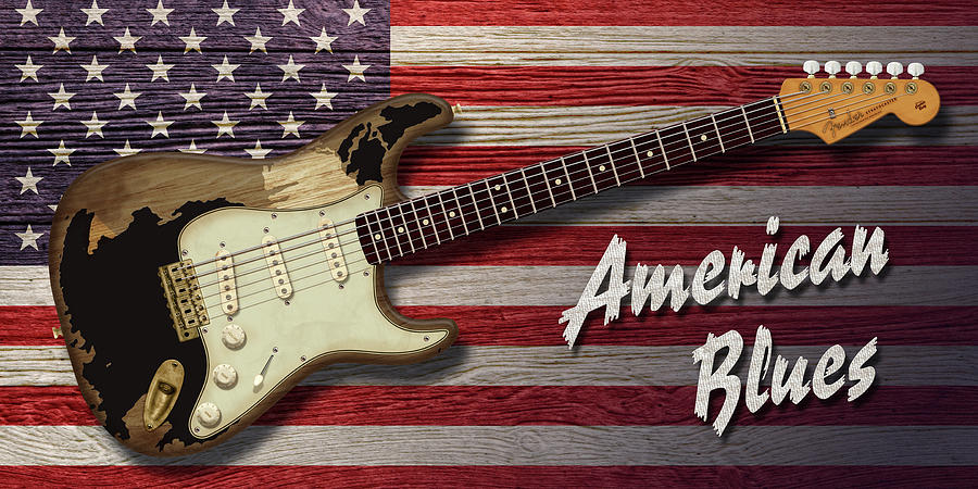American Blues Digital Art by WB Johnston