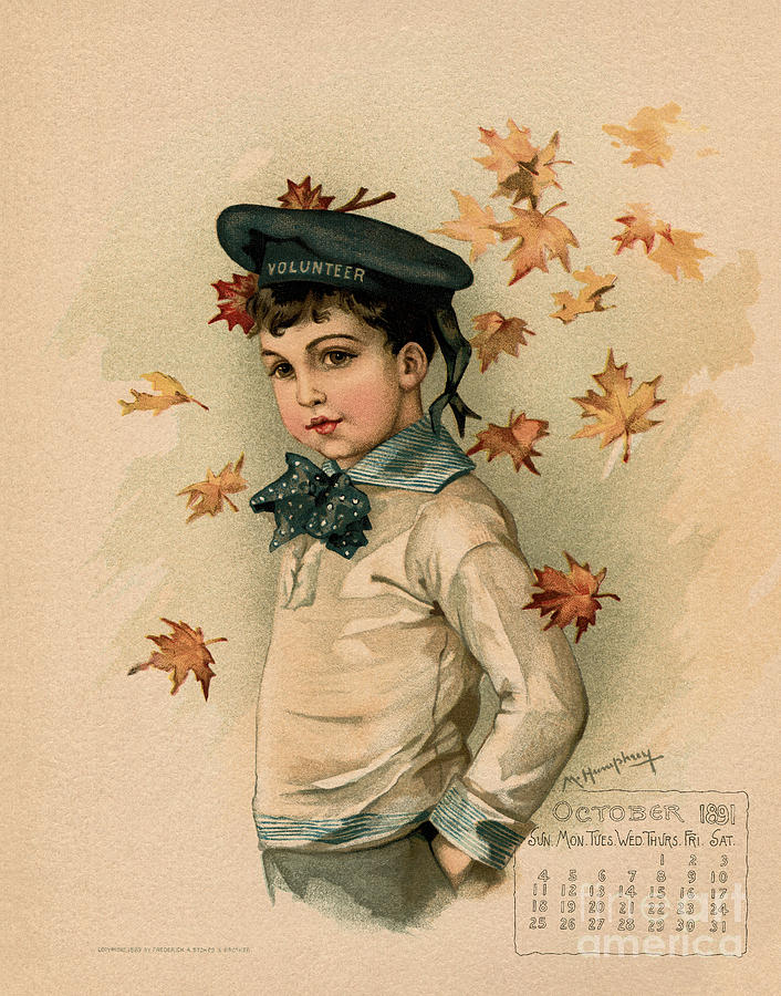 American Boy Maud Humphrey 1891 Drawing by Heidi De Leeuw