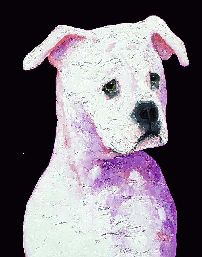 American Bully Painting by Jan Matson