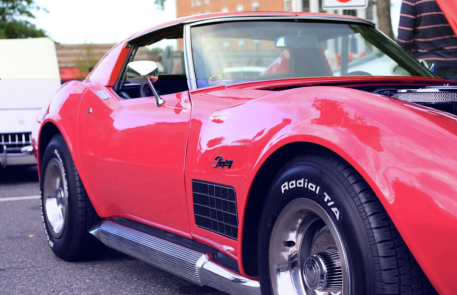 American Classic Automobile Chevrolet Cherry Red Corvette Photograph by ...