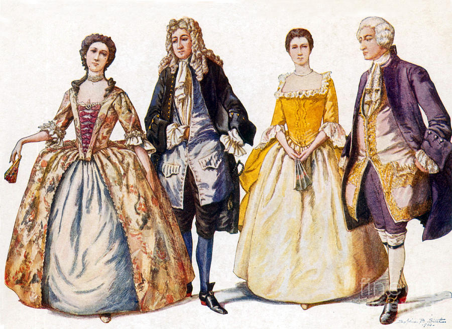 Women In Colonial Dress Of The 18th Century Stock Photo - Download Image  Now - American Revolution, Women, Only Women - iStock