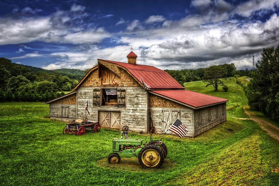 American Country Barn Photograph by Debra and Dave Vanderlaan