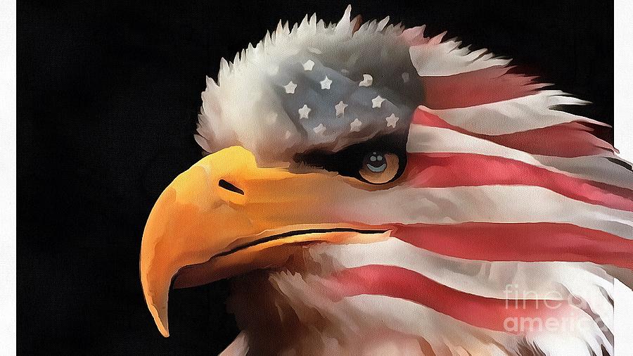 American Eagle Painting - American Eagle by Catherine Lott